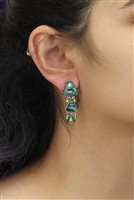 Earrings Ayala Bar Woman Emerald Reflection in Metal Alloy Cristallo R2333 - R2333